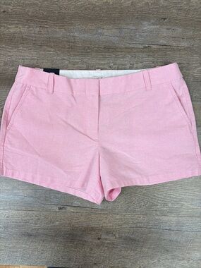 J.Crew Pink Chino Shorts Size 12 Cotton 3.5” Inseam Classic Summer Prep